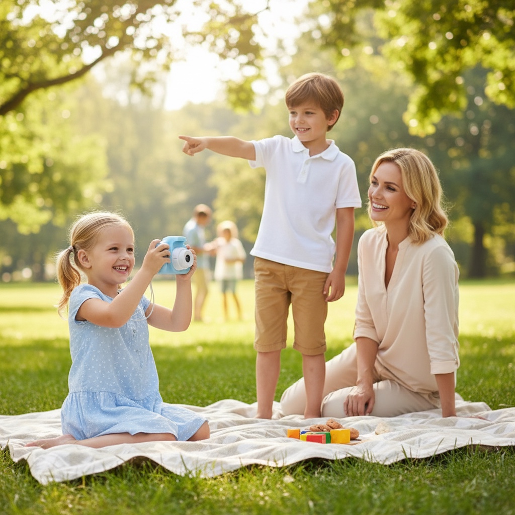 Kids Digital Camera (Pink & Blue) image 1