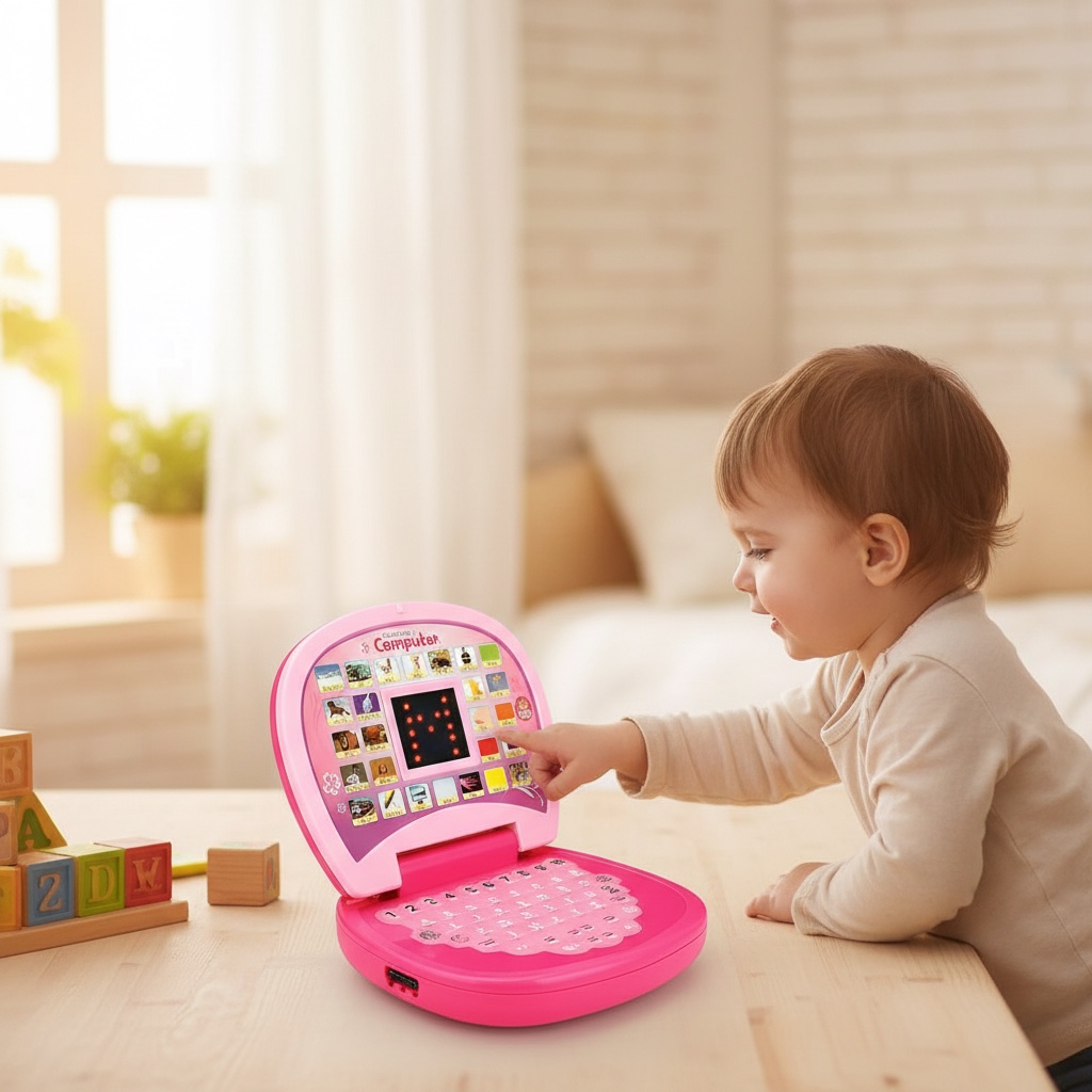 Kids Learning Laptop with Led Display & Music image 2