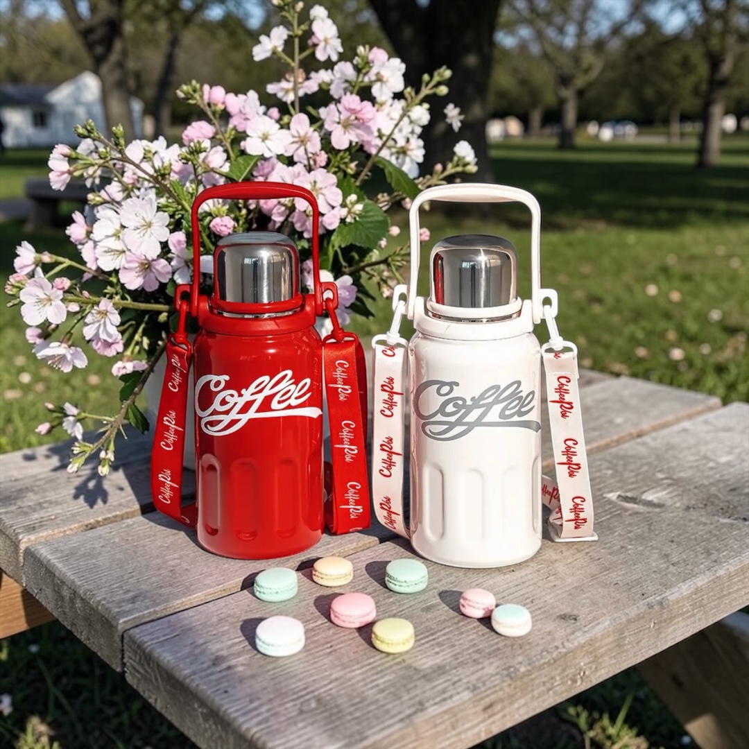Printed Stainless Steel Coffee Bottle image 3