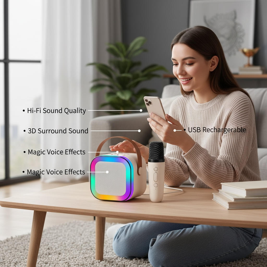 Karaoke Speaker & Mic  image 3